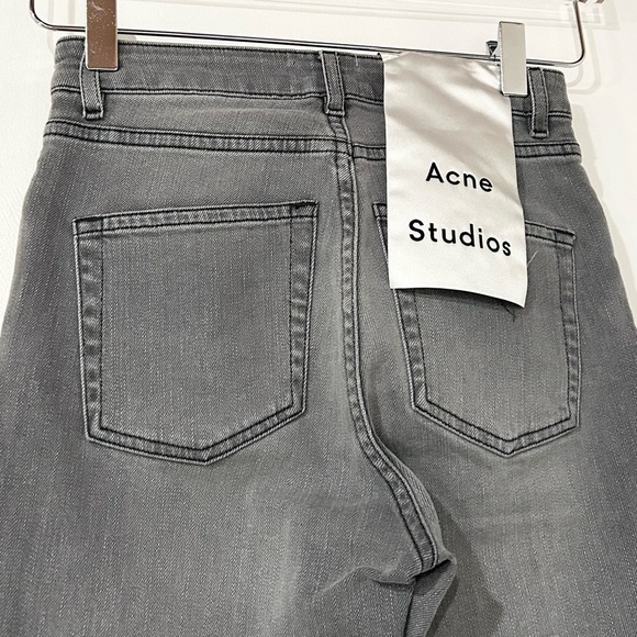 NWT Acne Pin High Waist Skinny Leg Denim Fenmore Gray 24/32‎ - Picture 3 of 5